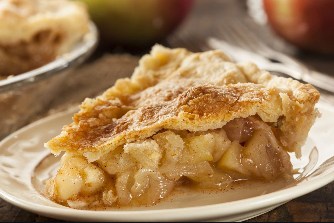 Caramel Apple Walnut Crumb Pie