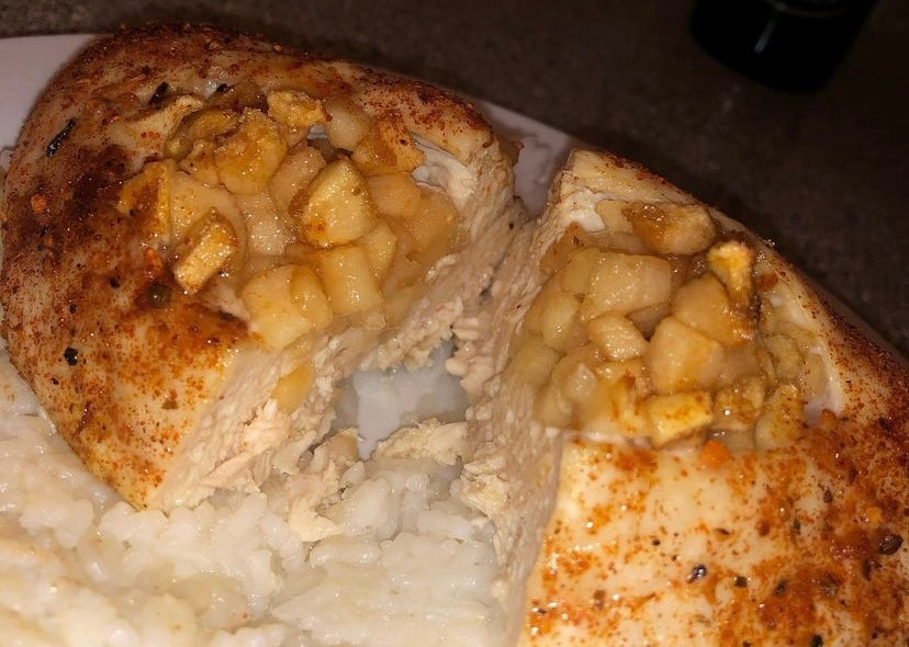 Creme Brie & Apple Stuffed Chicken